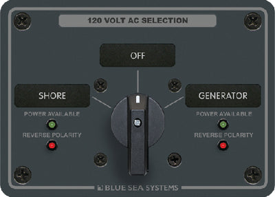 AC ROTARY SWITCH SOURCE SELECTION PANEL (BLUE SEA SYSTEMS)