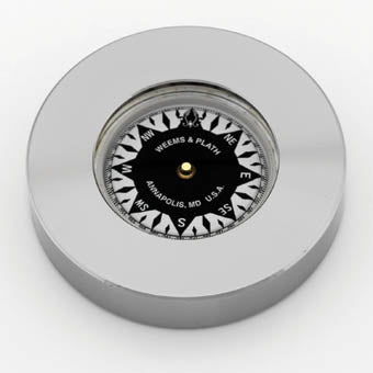Nickel Plated Compass Chart Weight