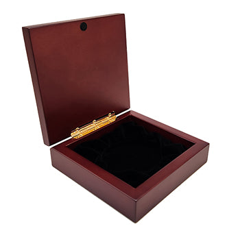 Elegant Wooden Box, Fits all Chartweights (#9 Emblem printed in Full Color on Brass Plate)