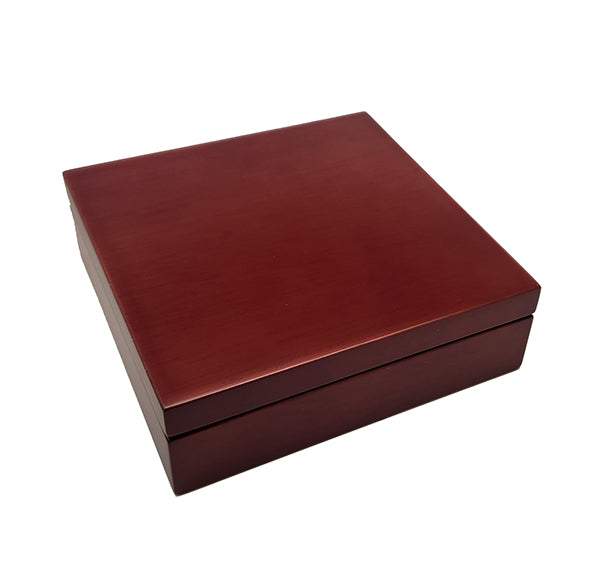 Elegant Wooden Box, Fits all Chartweights (#7 Emblem printed in Full Color on Brass Plate)