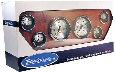 SPUN SILVER GAUGES - BOXED SETS (FARIA INSTRUMENTS)