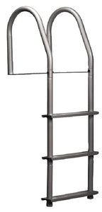 WELDED HEAVY DUTY ALUMINUM FIXED LADDER (DOCK EDGE)