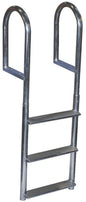 WIDE-STEP WELDED ALUMINUM FIXED LADDER (DOCK EDGE)