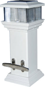 SOLAR DOCK LIGHT WITH STAINLESS STEEL CLEAT (DOCK EDGE)