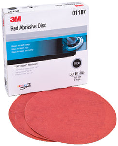 RED ABRASIVE HOOKIT™ DISC (3M MARINE)