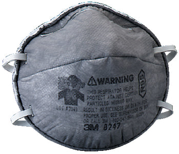 PARTICULATE RESPIRATOR 8247, R95 WITH NUISANCE LEVEL ORGANIC VAPOR RELIEF (3M MARINE)