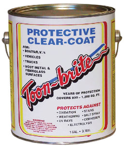 ALUMINUM, METAL & FIBERGLASS PROTECTIVE CLEAR-COAT (TOONBRITE)