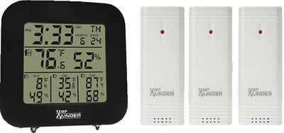 TEMPMINDER® 4-ZONE TEMPERATURE & HUMIDITY STATION (MINDER)