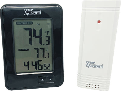 TEMPMINDER® WIRELESS THERMOMETER & CLOCK (MINDER)