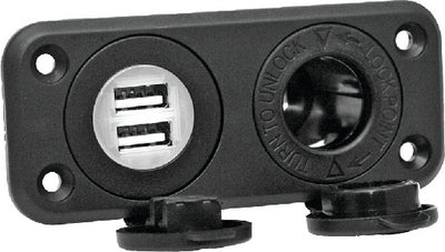 12V RECEPTACLE WITH DUAL USB (PRIME)