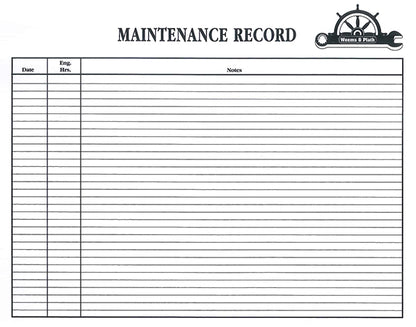 The Maintenance Log