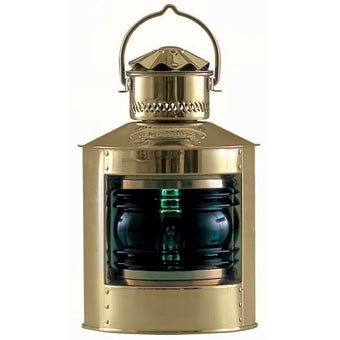 DHR Electric Side Light, Green, 4" Glass