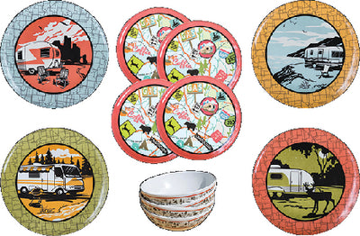 12 PIECE DISH SET (CAMP CASUAL)