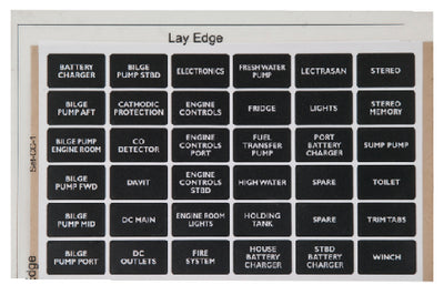 BREAKER PANEL LABEL SET (MARINCO/GUEST/AFI/NICRO/BEP)
