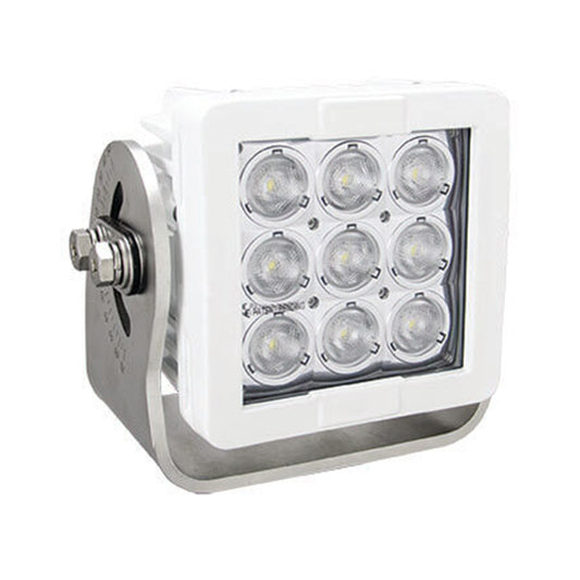 Imtra Offshore 9-LED Marine Deck Light 11-65VDC, 63W, 60°, White Finish, IP68/69K