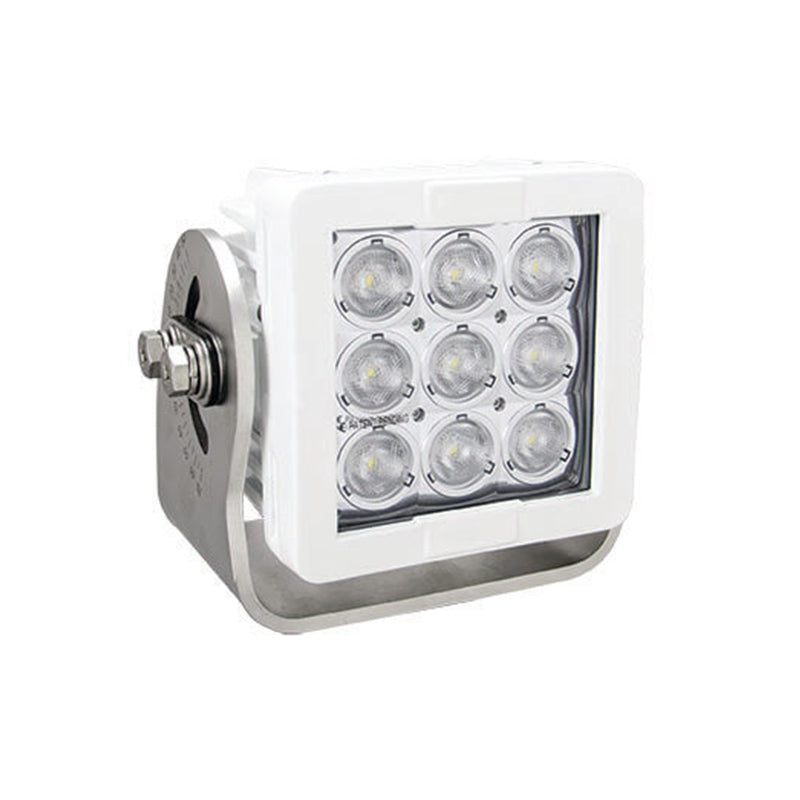 Imtra Offshore 9-LED Marine Deck Light 11-65VDC, 63W, 40°, White Finish, IP68/69K