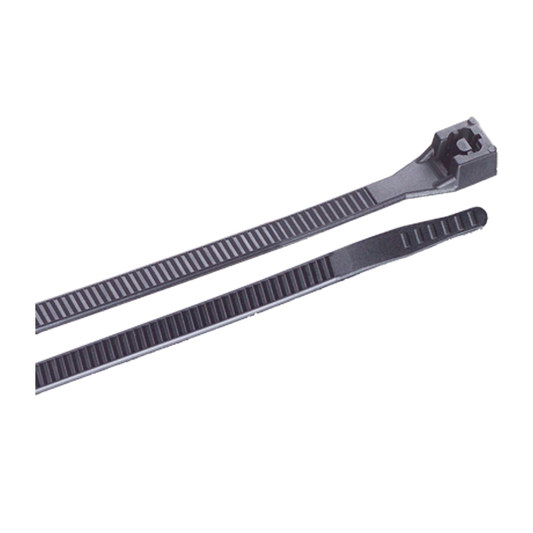 Cable Tie, 14", UV Black, 100 ea.