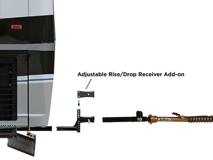 KIT, 2" RECEIVER, ADJ. DROP, ADD ON