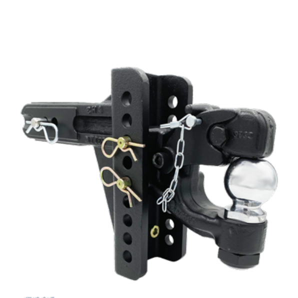 ADJ. BALL MOUNT, 2-1/2" RCVR, 6" DROP/RISE, 2-5/16" BALL/PINTLE, 20K