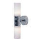 Berlin, Chrome with White Shade 6 x 1W Warm White LEDs, Built-in Dimmer, 10-30VDC