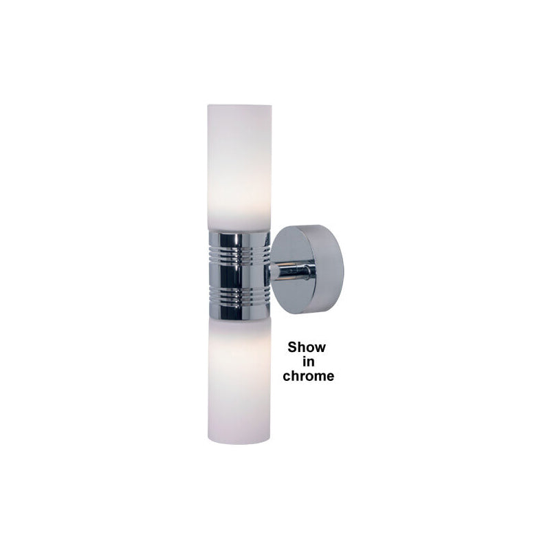 Berlin, Gold with White Shade Warm White LEDs, Built-in Dimmer, 10-30VDC