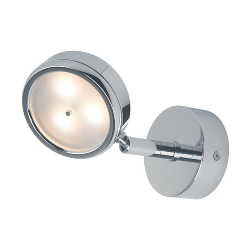 Bremen, LED, Matte Chrome with Dual Color Red or White, Built-In Dimmer, 10-30VDC