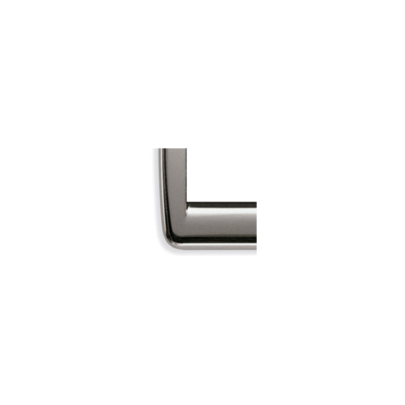 Idea Round Cover Plate, Die-Cast Metal Brushed Nickel 34, 2 Modules