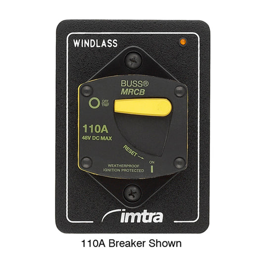 150 Amp Thermal Breaker, Thru-Bulkhead With Panel and 12V LED Indicator Light