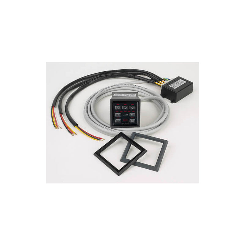 CT3EX 3-Wiper Control Panel with Grey Trim, 12/24V