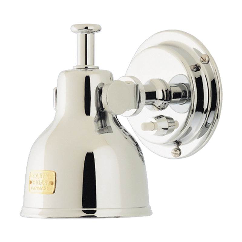 Cabin LED Lamp, Medium, Chrome, with G4 LED Bulb Warm White, 8-30VDC