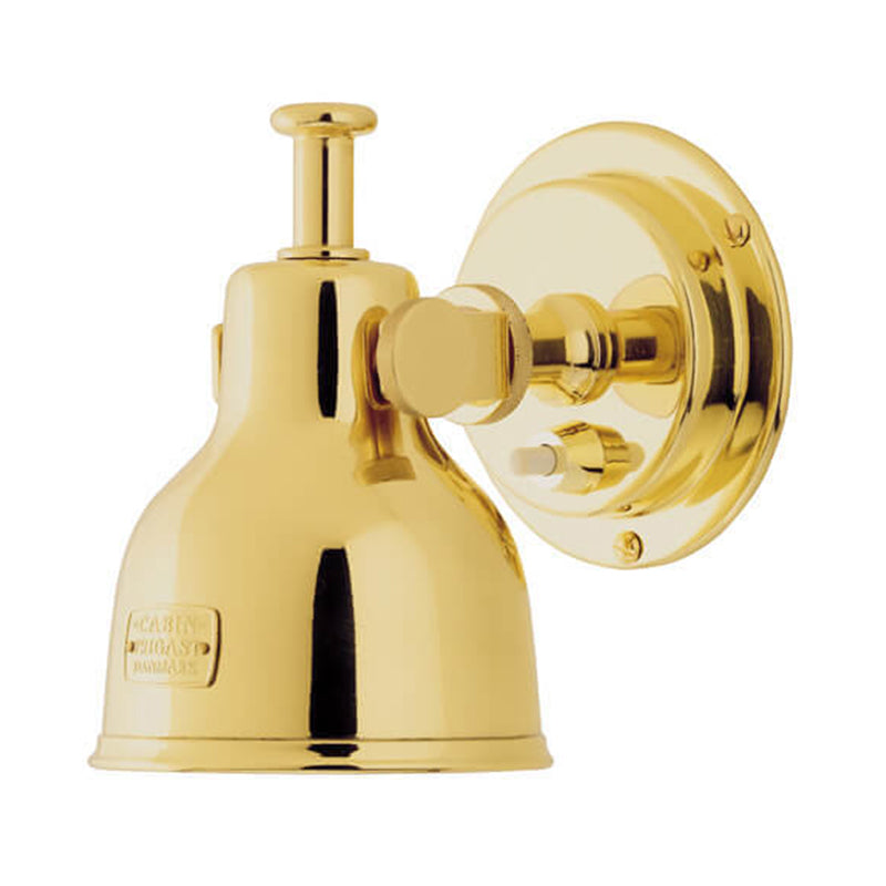 Cabin Lamp, Medium, PVD Gold, Includes Warm White X-Beam LED Bulb