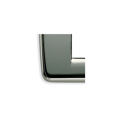 Idea Round Cover Plate, Die-Cast Metal Chrome 36, 4 Modules