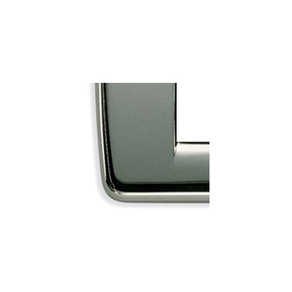Idea Round Cover Plate, Die-Cast Metal Chrome 36, 2 Modules