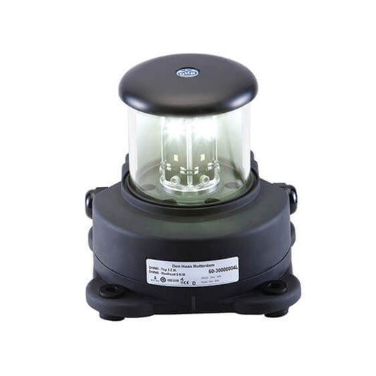 DHR60 All-Round White LED, Base-Mount, Black, 24V (4.1W), 2NM, IP66, 360°