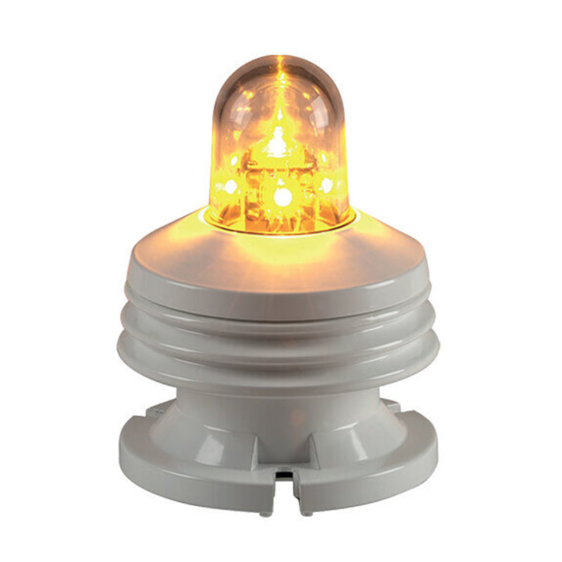 DHR73 Signalling Blue LED, Base-Mount, White, 120/230VAC & 24VDC (10W), 2NM, IP67, 360°