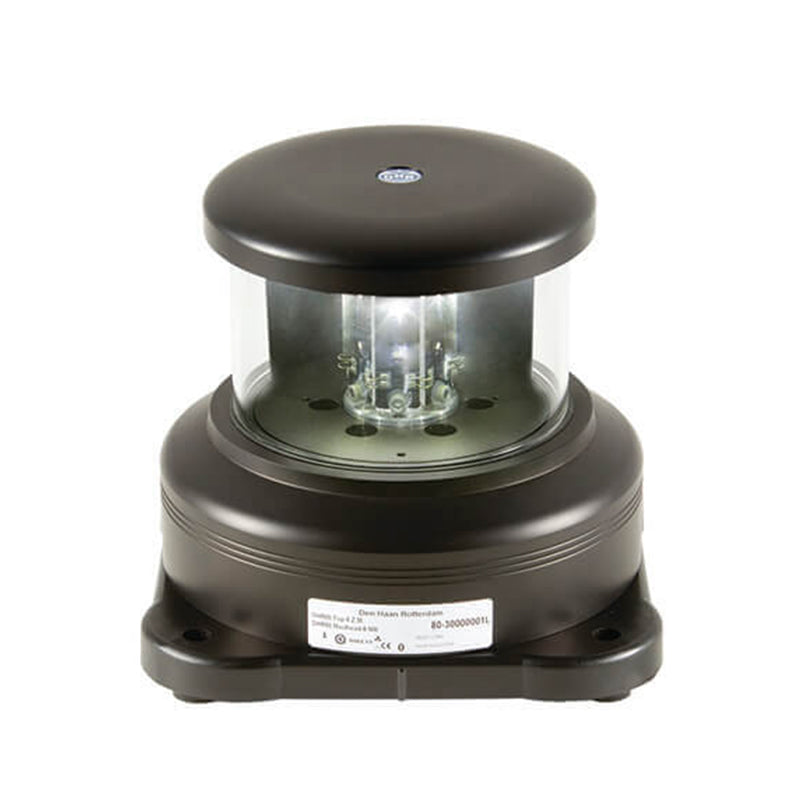 DHR80 All-Round/Screened White LED, Base-Mount, Black, 24V (5.7W), 3NM, IP66, 360°