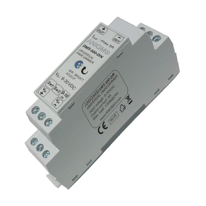 Universal 5A LED dimmer for DIN rail DMS-500-DIN