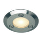 Emden-Small LED Courtesy Light, Polished Stainless Red, IP67, 10-30VDC