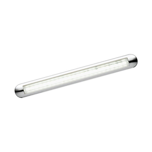 F-20 Recessed Linear LED, 10-30VDC, Chrome Warm White LED, Dimmable