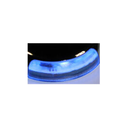 F-23 LED, Chrome, Blue, 10-30VDC Surface-Mount Courtesy