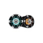 Wake Tower Speakers, 8.8", Chrome, Illum