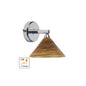 St. Maarten 2, Stainless Steel w/Mocha Swirl Martini Globe, Hand Blown Glass, USB Port, G4, 10W