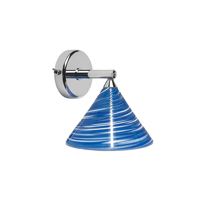 St. Maarten 2, Stainless Steel w/Ocean Swirl Martini Globe, Handblown Glass, USB Port, G4, 10W