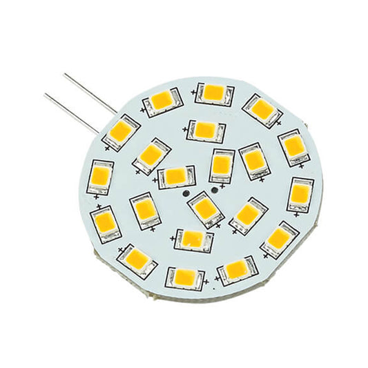 "Corona" LED Replacement Bulb, Cool White 10-30VDC (3.0W), G4 Socket, Side Pin