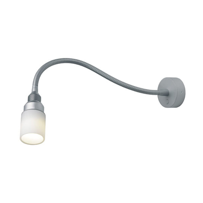 Kiel, Matte Chrome, White Glass Shade, 12" (300mm) Built-in Dimmer, 10-30VDC