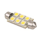 SV.8 Festoon LED Replacement Bulb, Blue, SV8.5 socket, Directional, 8-30VDC (1.2W)