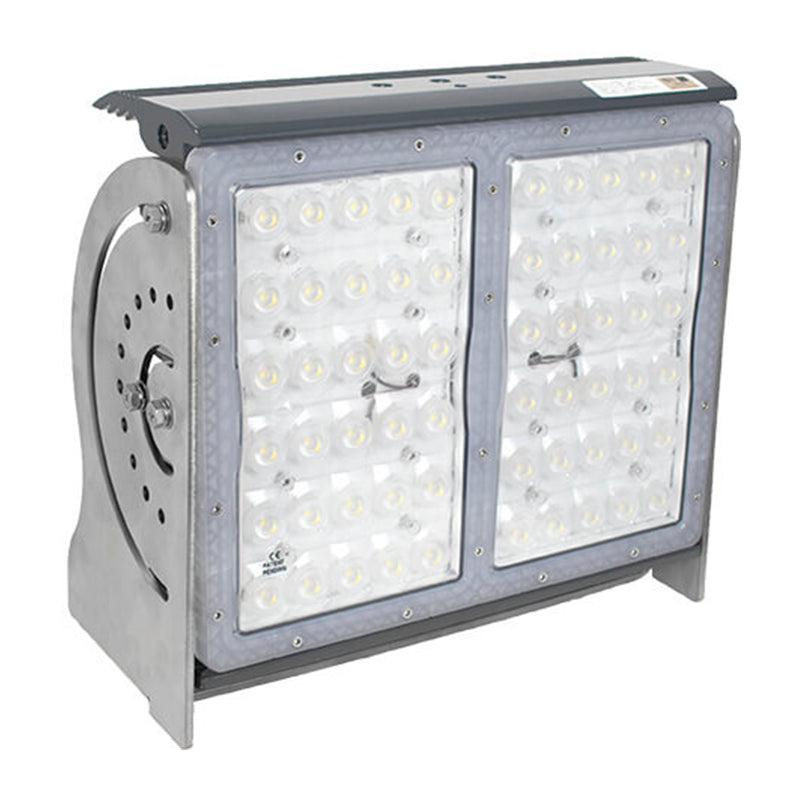 Pitmaster 60 LED Commercial Marine Deck Light 90-277VAC, 280W, 90°, Grey, IP68