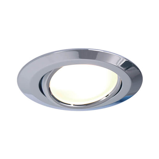 Leer LED Adjustable Downlight, Chrome, 10-30VDC Warm White, Slave (dimmable with Master), IP20