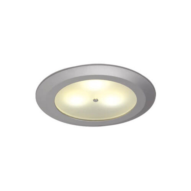 Leer LED Downlight, Matte Chrome, WW/Blue 10-30VDC, Master (Dimmable), IP20