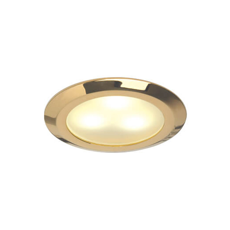 Leer LED Downlight, Gold, 10-30VDC Warm White, Slave (dimmable with Master), IP20